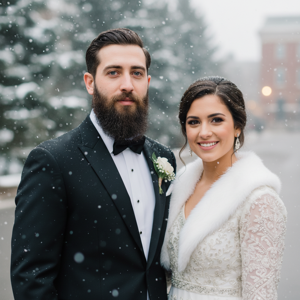 Frosted Bridal Portrait